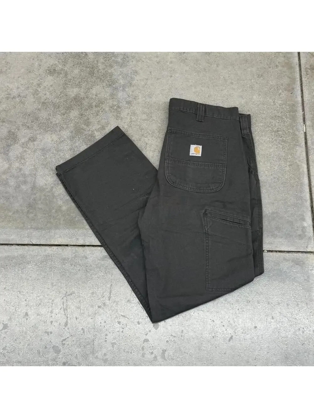 vintage carhartt dark brown relaxed baggy fit cargo pants size 34 x 32